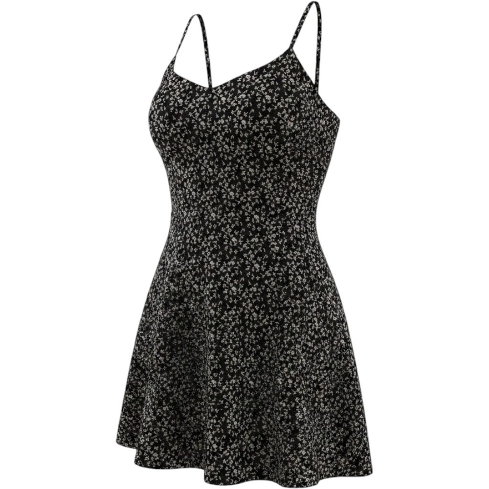 VTG‎ Basic Editions Swim Dress Womens Small Floral Whimsigoth Cottagecore Sheer